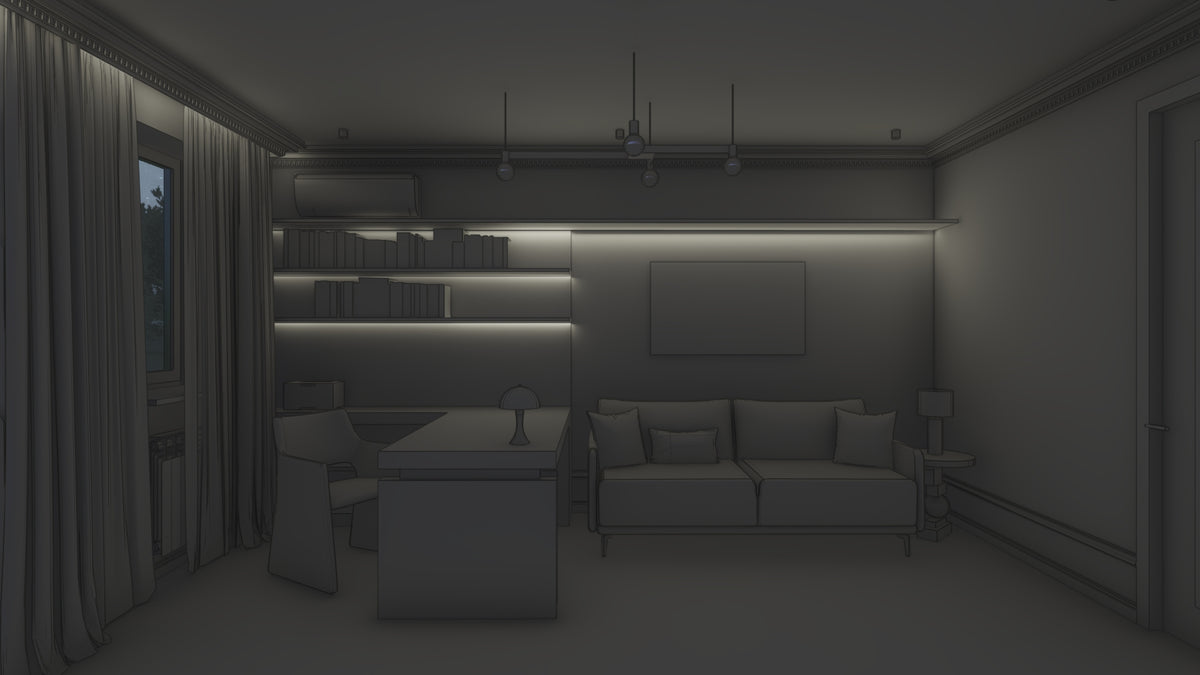 Daylight balanced ambient lighting