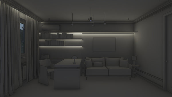 Daylight balanced ambient lighting