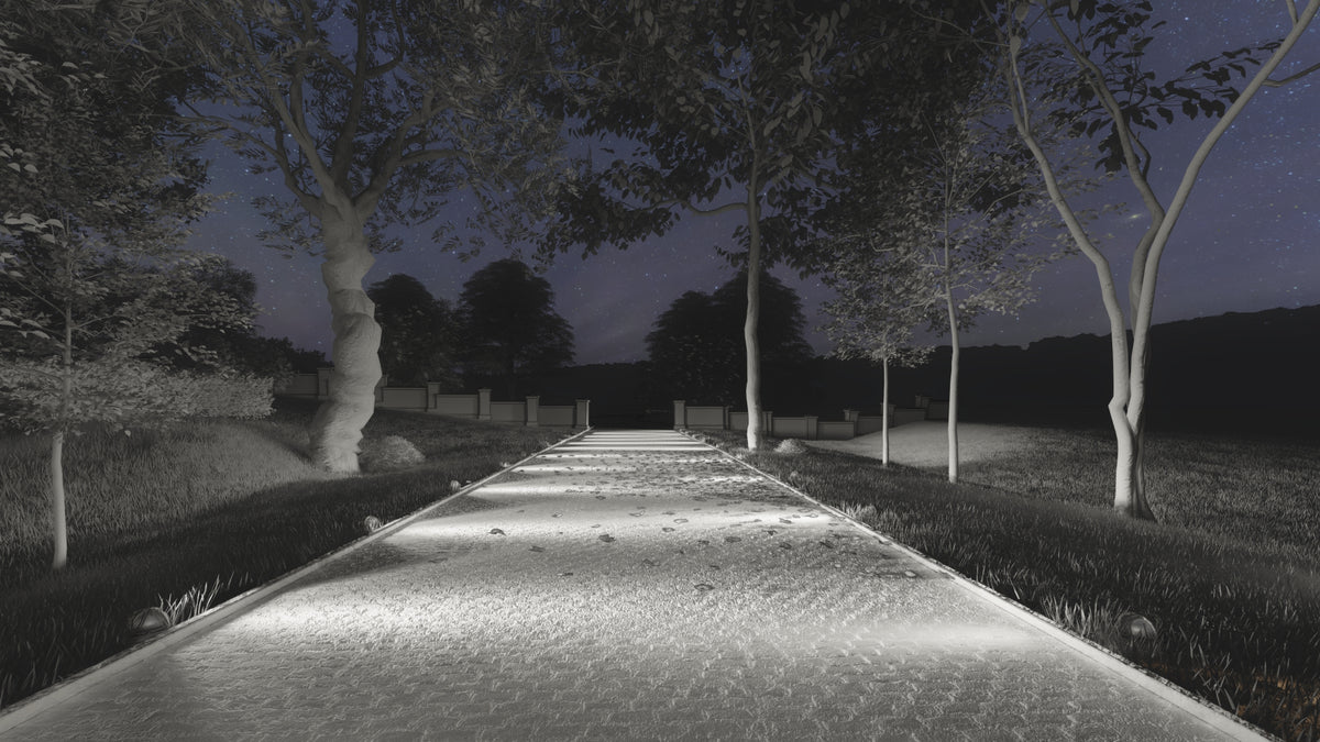 In ground path markers