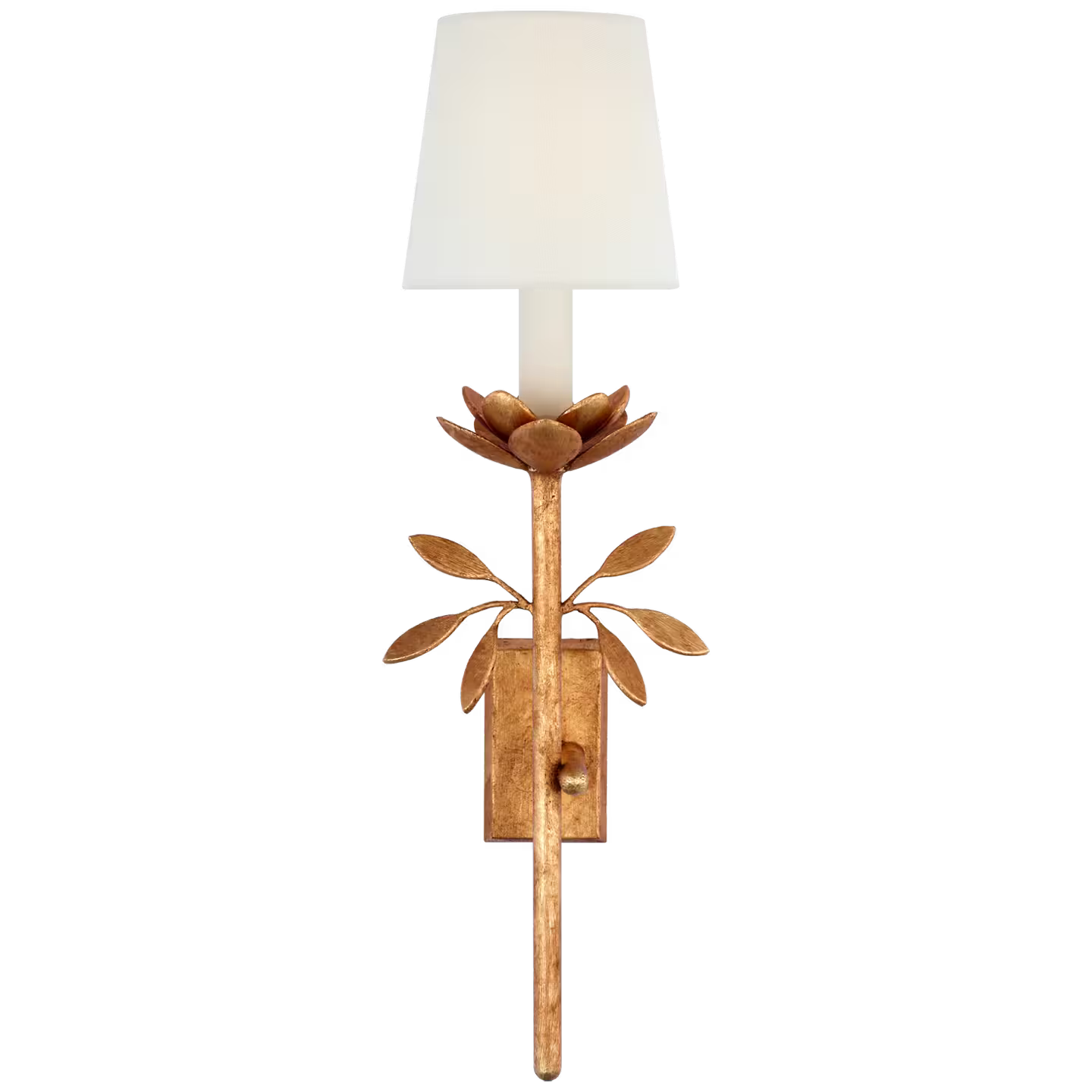 Clementine 22" Tail Sconce with Linen Shade