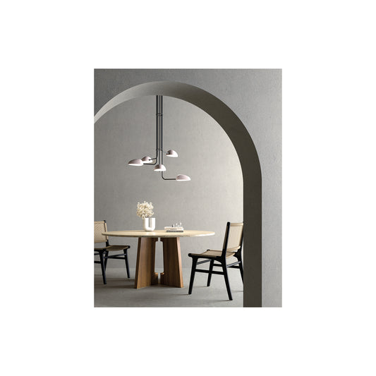 Kezo 5-Light Pendant in Matt Black