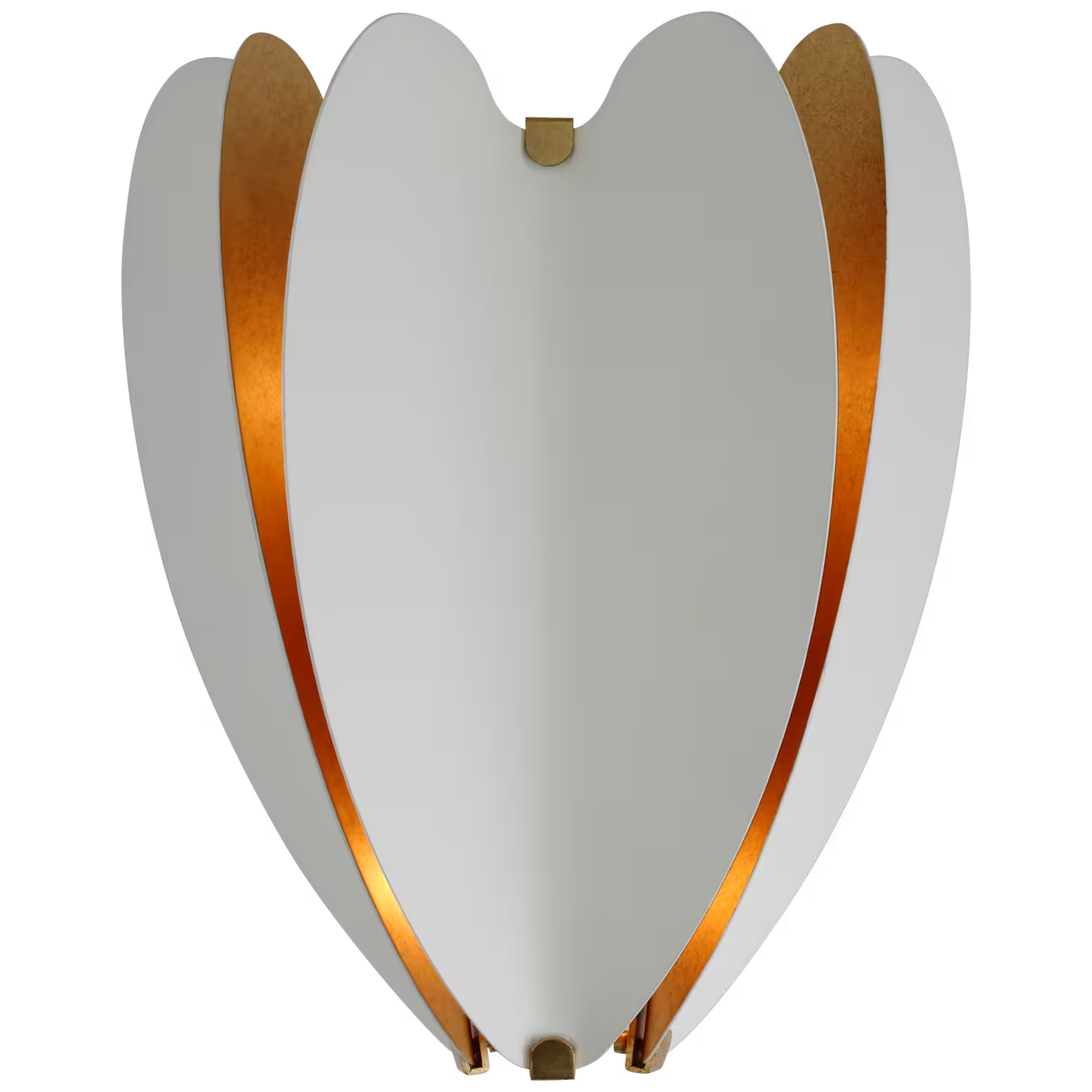 Danes Small Sconce in Matt White and Gild