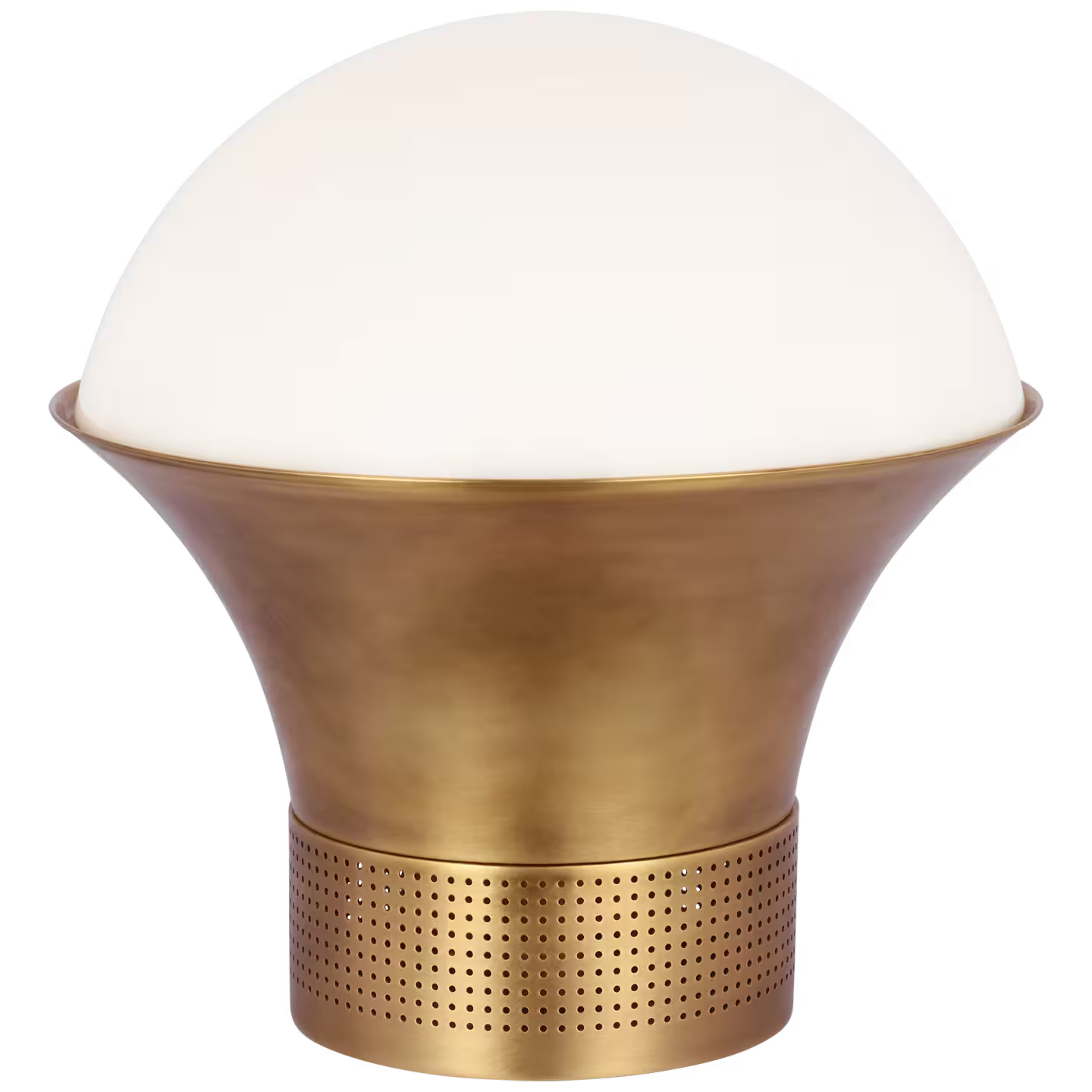 Precision Accent Table Lantern with White Glass