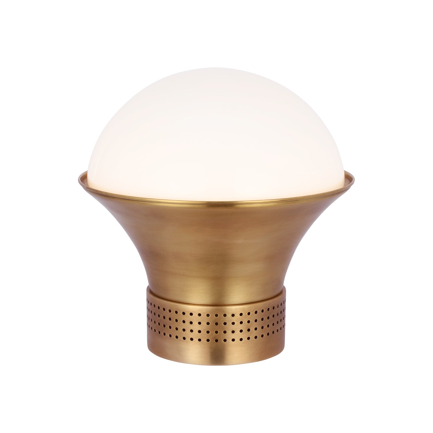 Precision Medium Table Lantern with White Glass