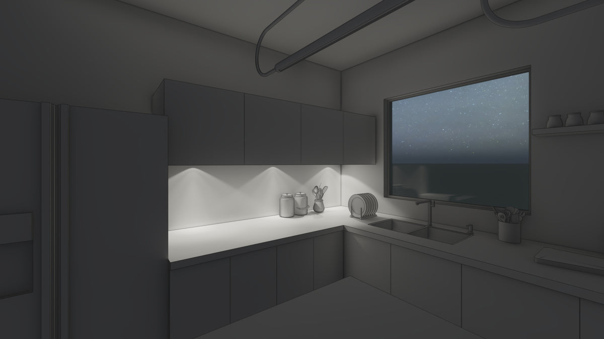 Puck lights under cabinets