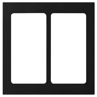 Faceplate, Dual Gang Column Plastic