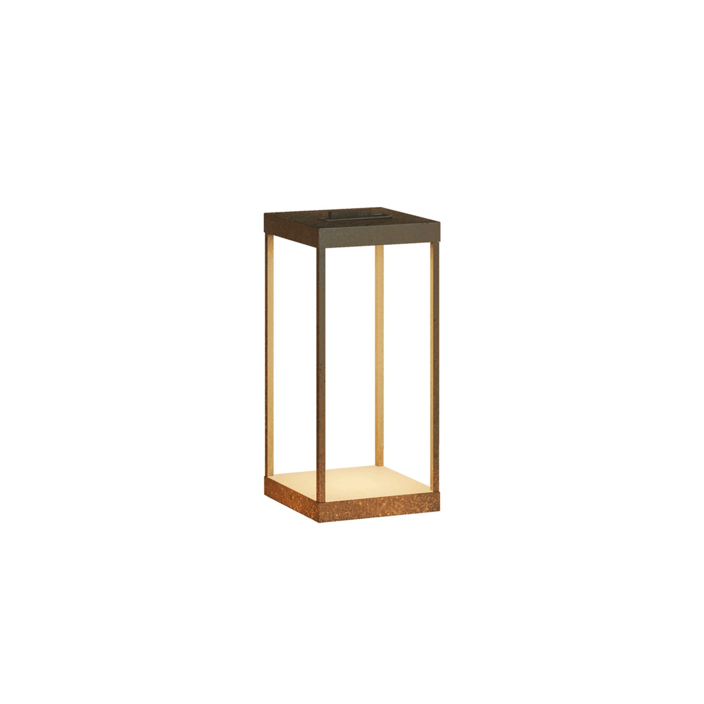 Lanterne Slim Outdoor Floor Lamp in Antique Brass