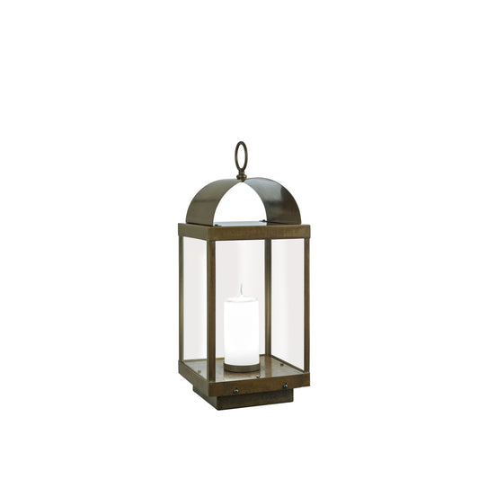 Lanterne Outdoor Floor Lamp in Brass