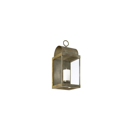 Lanterne Outdoor Wall Light in Brass
