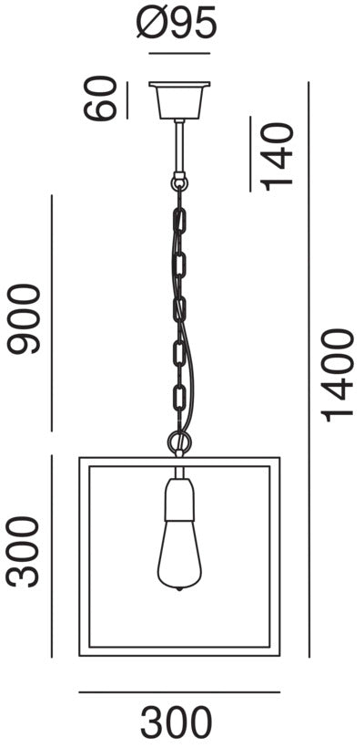 London Square Pendant