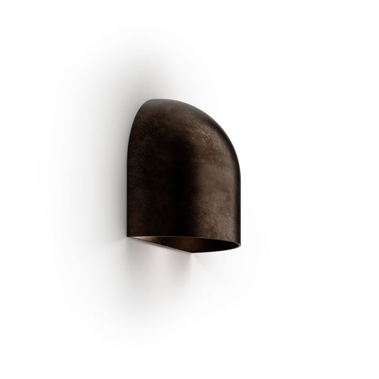 Mask Outdoor Wall Light in Dark Brass