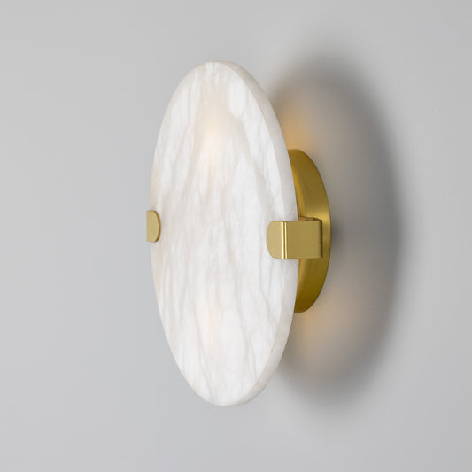 Dundee Circular Alabaster Wall Light