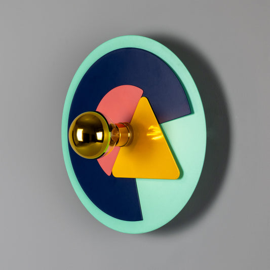 Earth Colourful Disc Wall Light