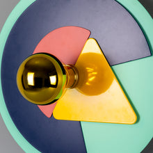 Earth Colourful Disc Wall Light