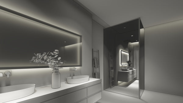 Modern minimalist bathroom