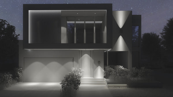 Modern minimalist facade