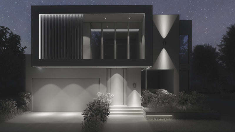 Modern minimalist facade