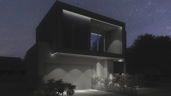 Modern minimalist facade
