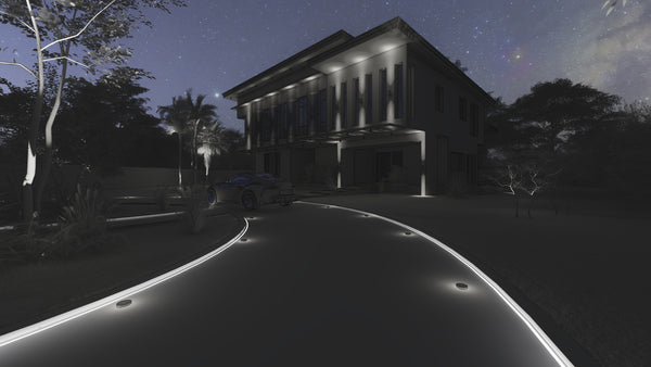 Modern path driveway