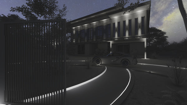 Modern path driveway