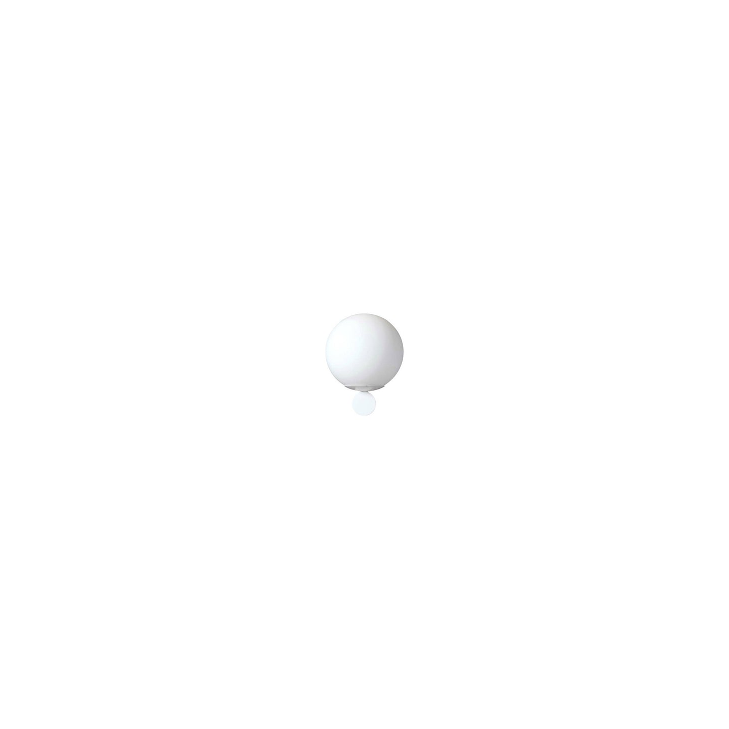 Luna Single Upward Wall Light with Blown Glass