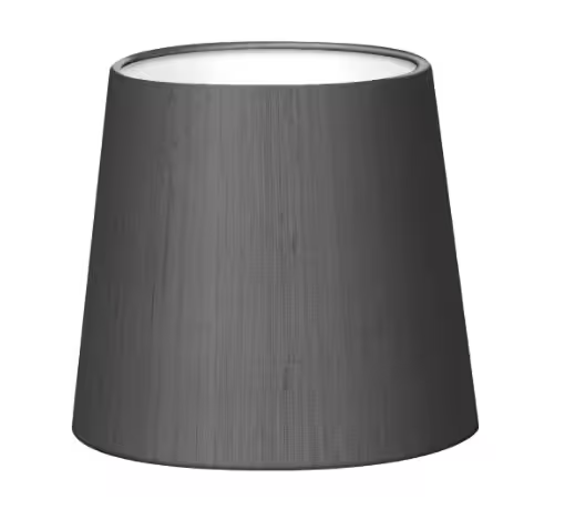 Murray Charcoal White Laminate Silk Shade