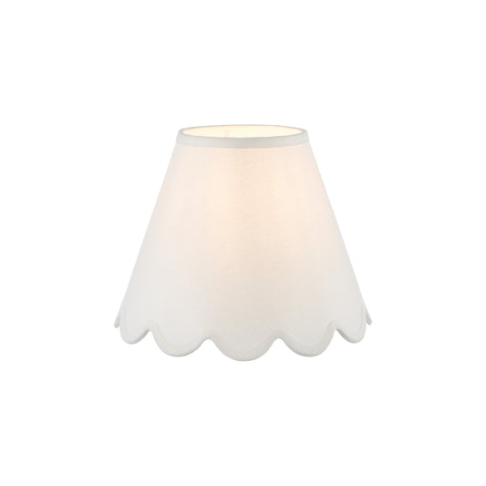 Nerita Linen Tapered drum Shade in Ivory