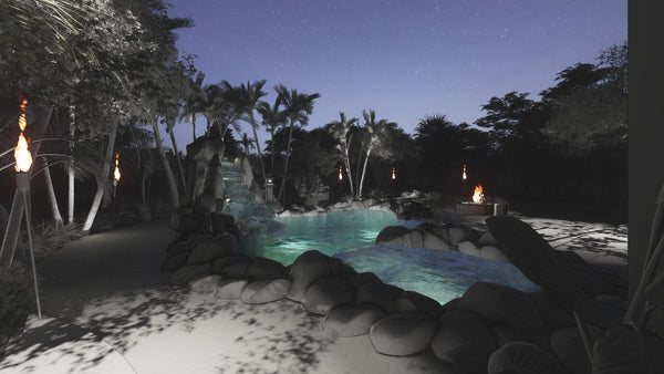 Natural lagoon pool