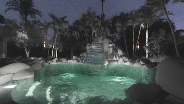 Natural lagoon pool