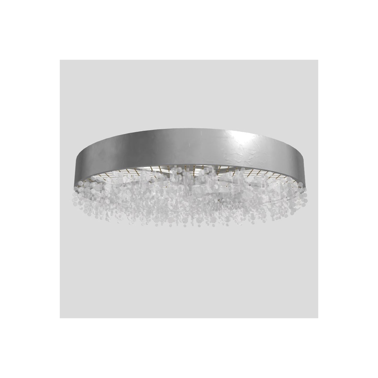 Ola PL6 90 LED Large Round Ceiling Light with Colored Glass