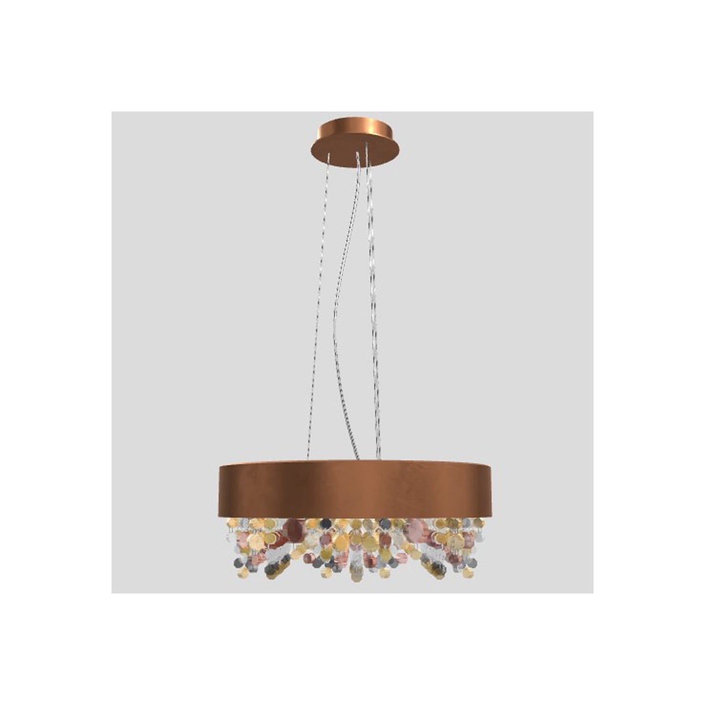 Ola S6 40 Small E14 Pendant with Colored Glass