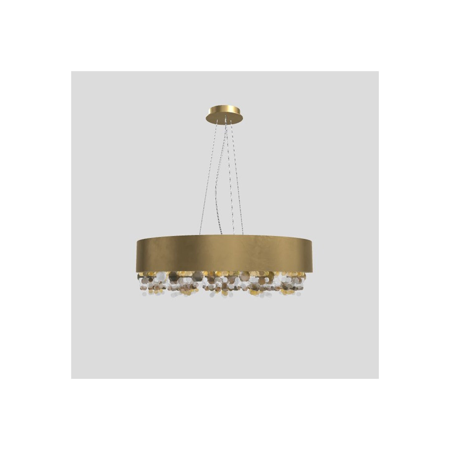 Ola S6 60 Medium E27 Pendant with Colored Glass