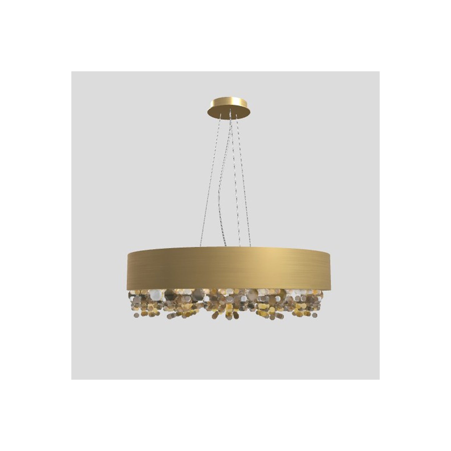 Ola S6 60 Medium E27 Pendant with Colored Glass