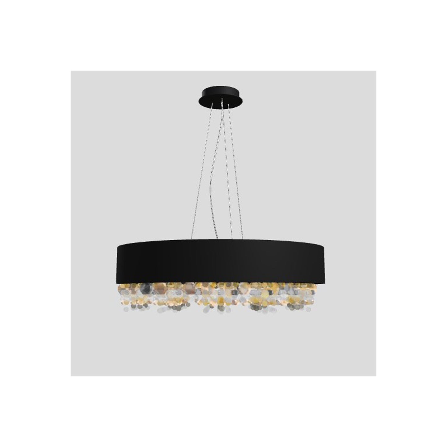 Ola S6 60 Medium E27 Pendant with Colored Glass