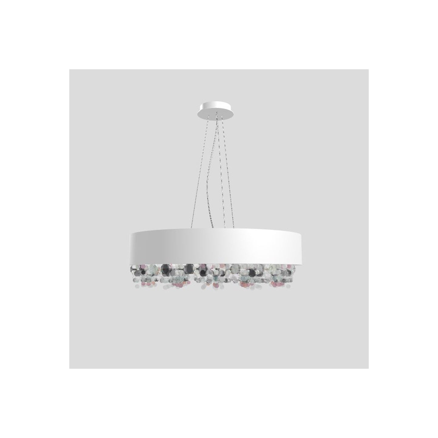 Ola S6 60 Medium E27 Pendant with Colored Glass