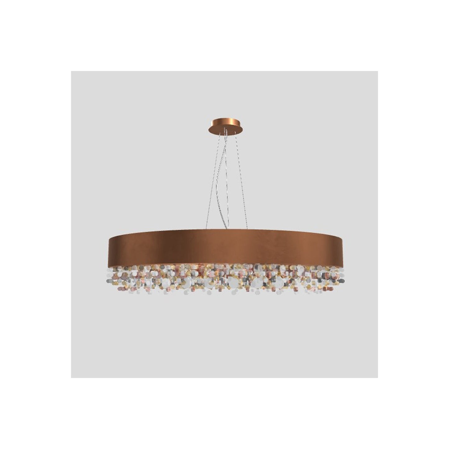 Ola S90 Large E27 Pendant with Colored Glass