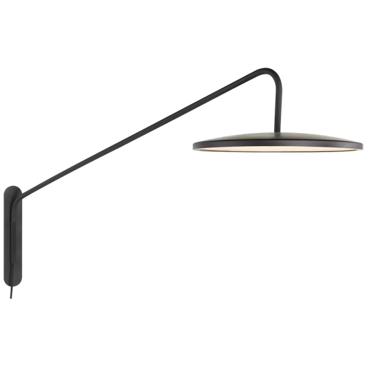 Dot 16" Articulating Wall Light in Matt Black