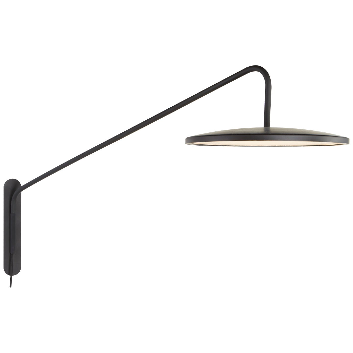 Dot 16" Articulating Wall Light in Matt Black