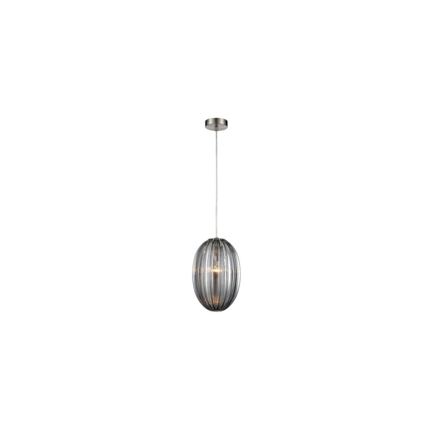 Mandorla Pendant in Satin Nickel