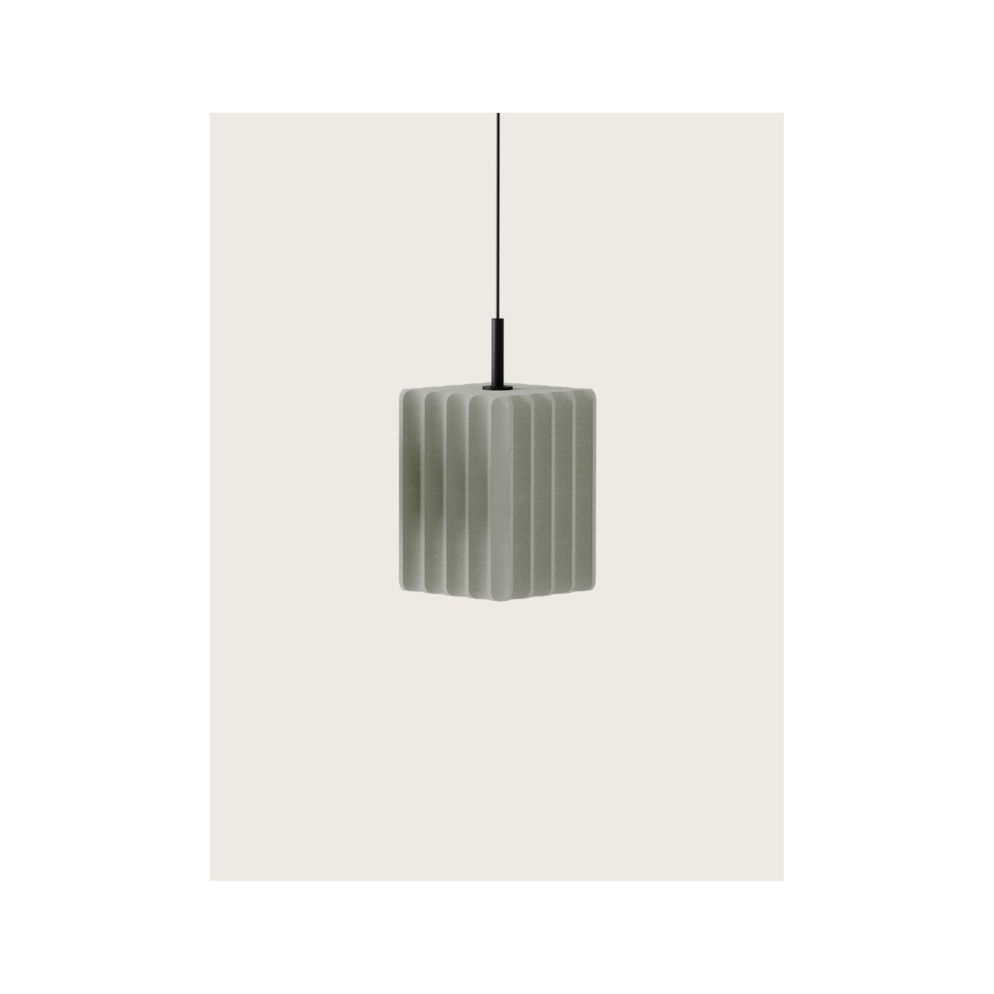 Pire Pendant in Matt Black
