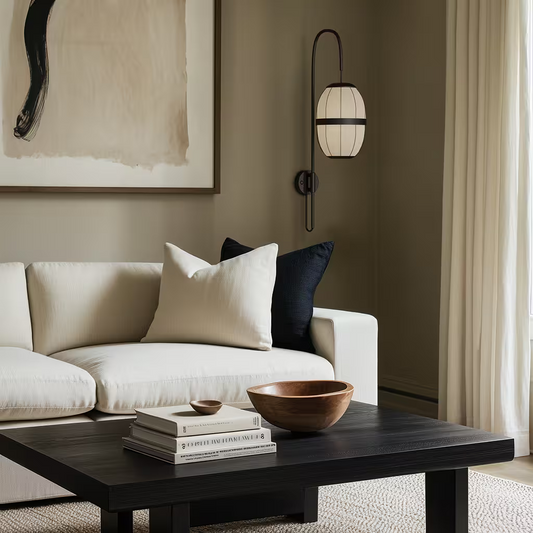 Pull Wall Light in Matt Black
