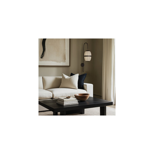 Pull Wall Light in Matt Black