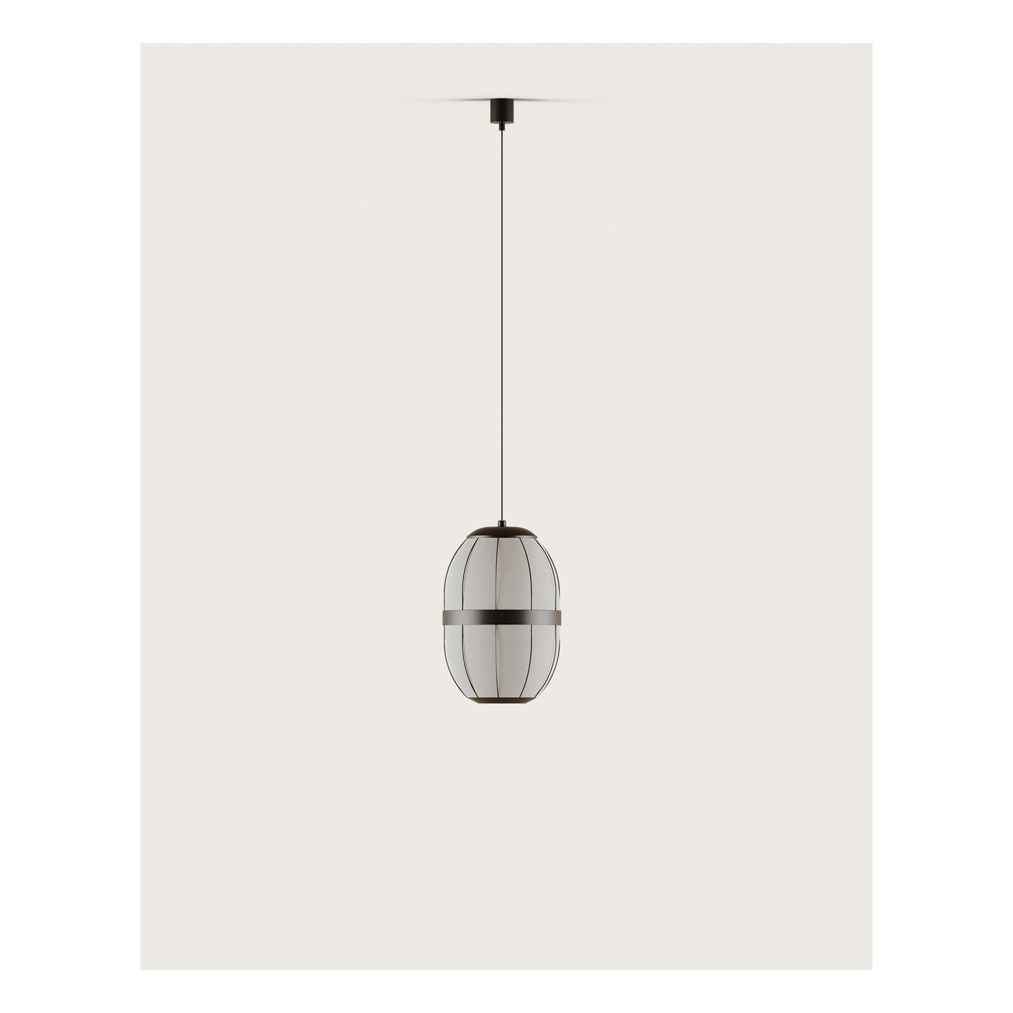 Pull Single Pendant in Matt Black