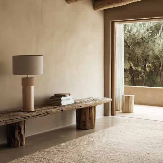 Rock Glass Table Lamp