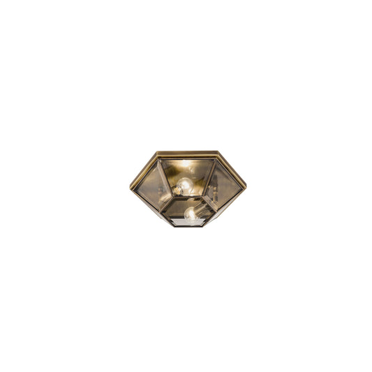 Rilegato Ceiling Light in Burnished Brass