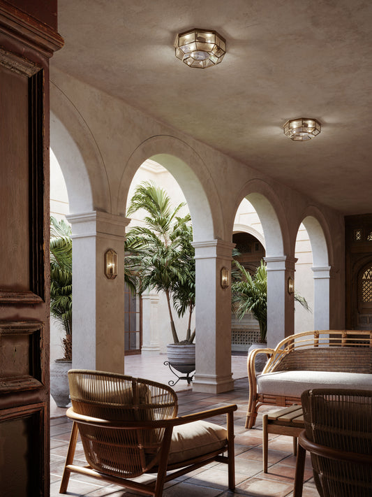 Il Fanale Rilegato Flush Ceiling Light