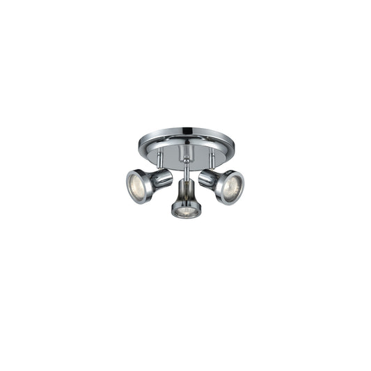 Bathroom 3-Light Ceiling Spot IP44 in Chrome