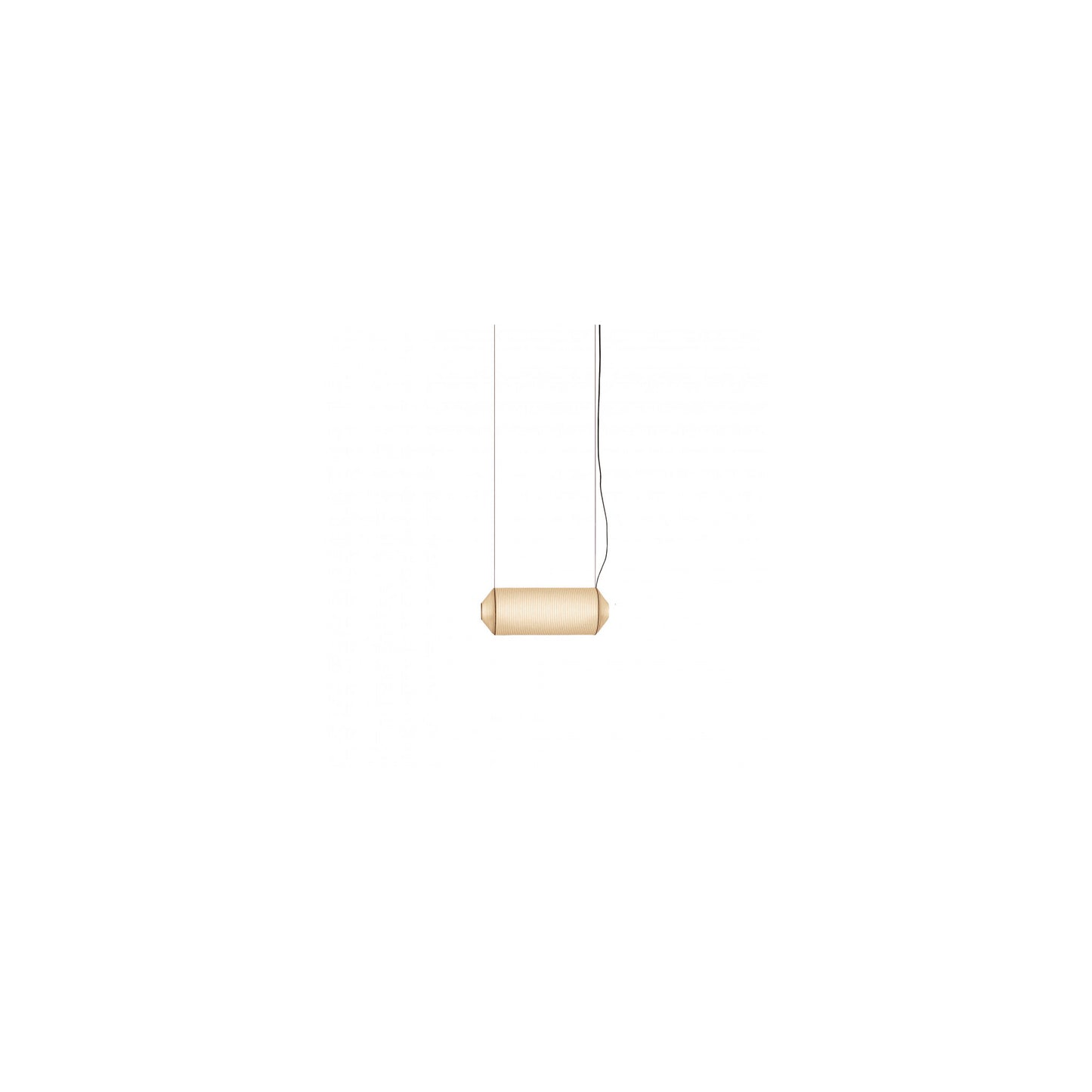 Tekio Horizontal P1 Small White LED Pendant with Metal Canopy