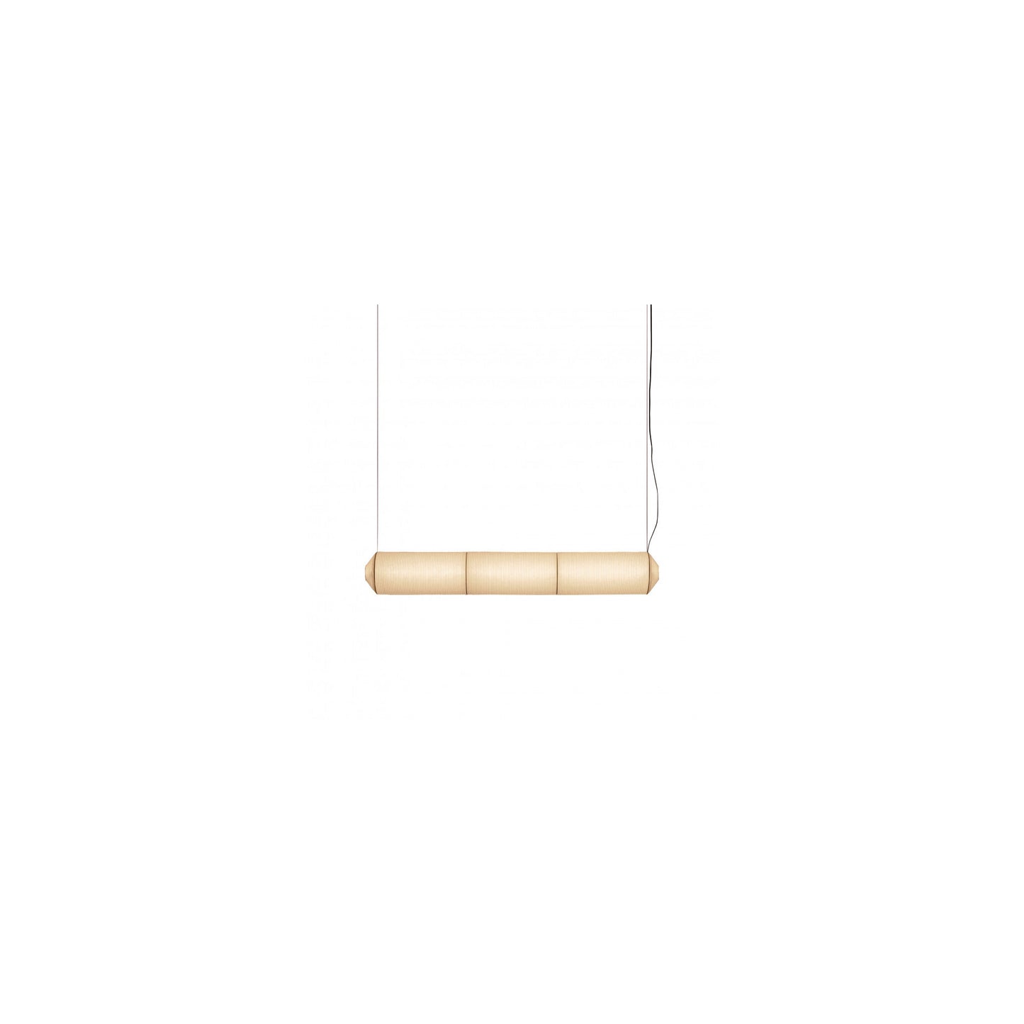 Tekio Horizontal P3 Large White LED Pendant with Metal Canopy