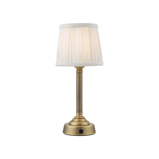 Virgil Rechargeable Table Lamp With Shade